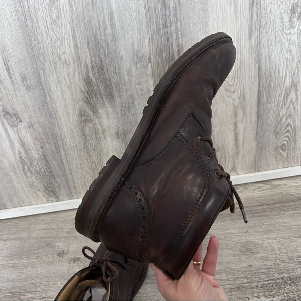 Florsheim Fenway chukka boot men 10 brown leather Preppy Workwear Academia